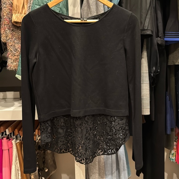 Theory lace combo top - Picture 1 of 2